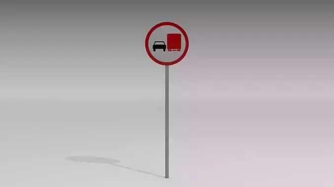 Do not overpass heavy vehicles 3D model