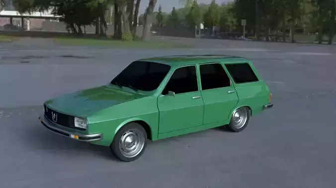 Renault 12  Dacia 1300 Estate HDRI 3D model