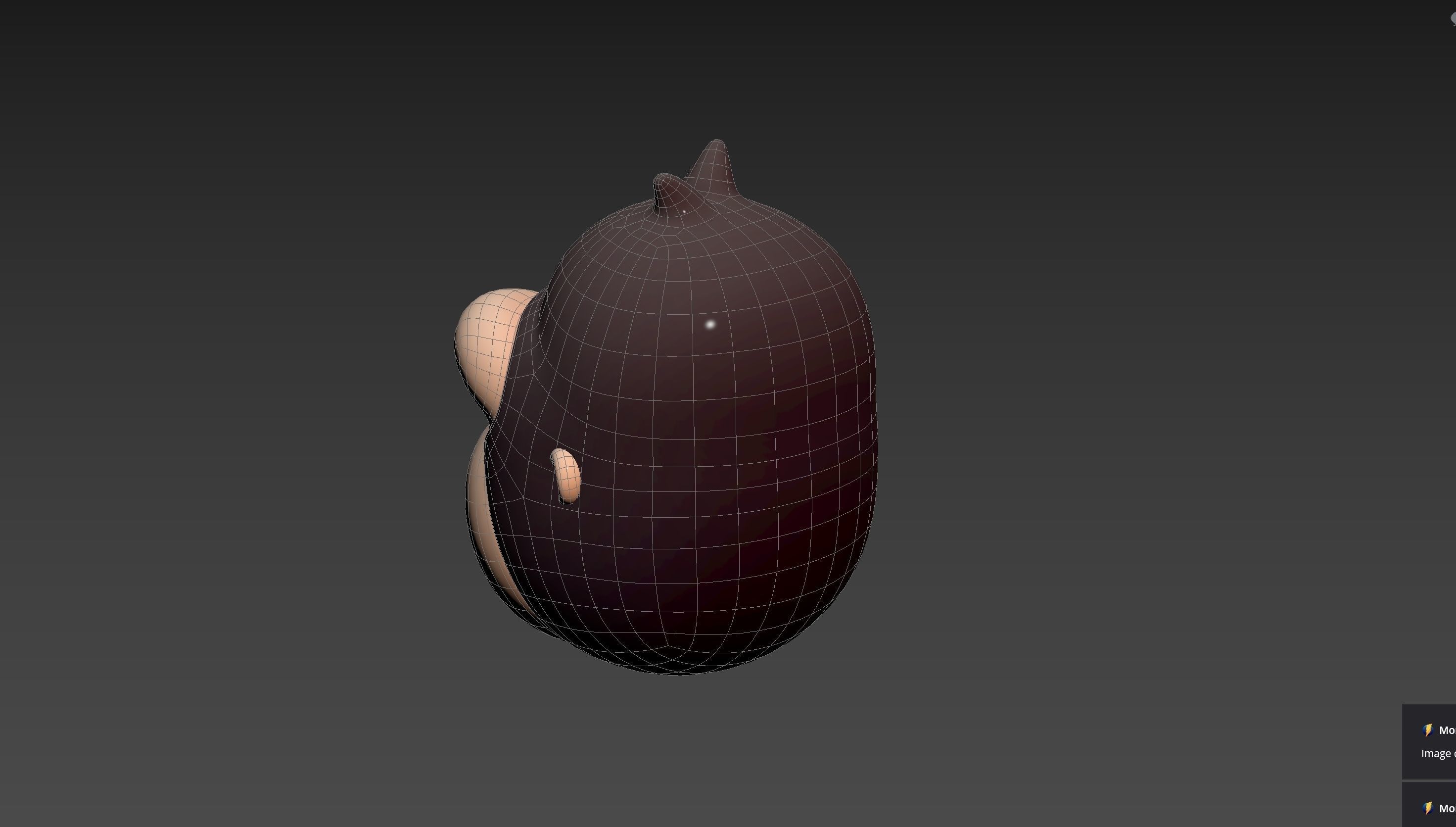 Prop238 Gorilla Head 3D model_24