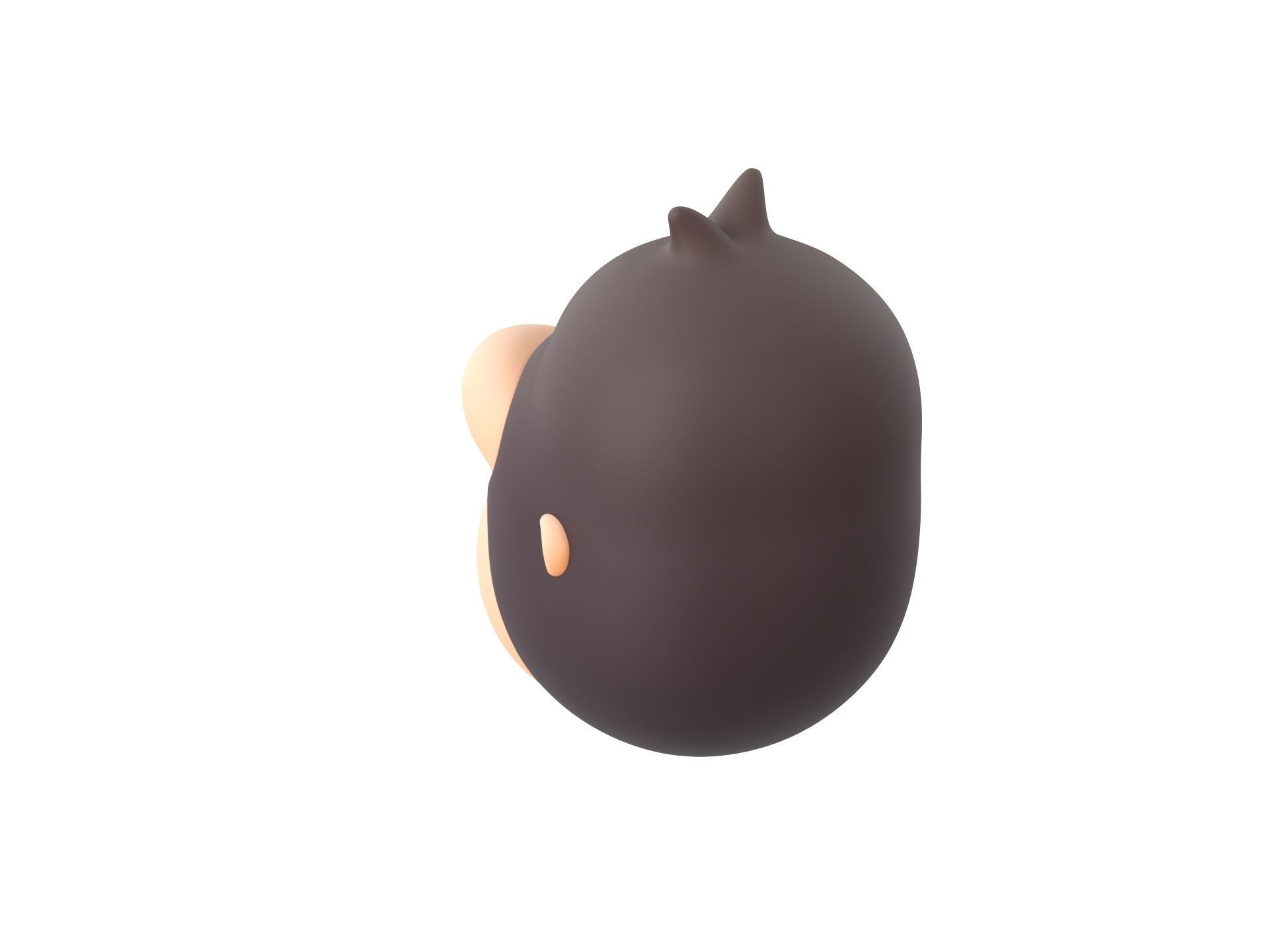 Prop238 Gorilla Head 3D model_6