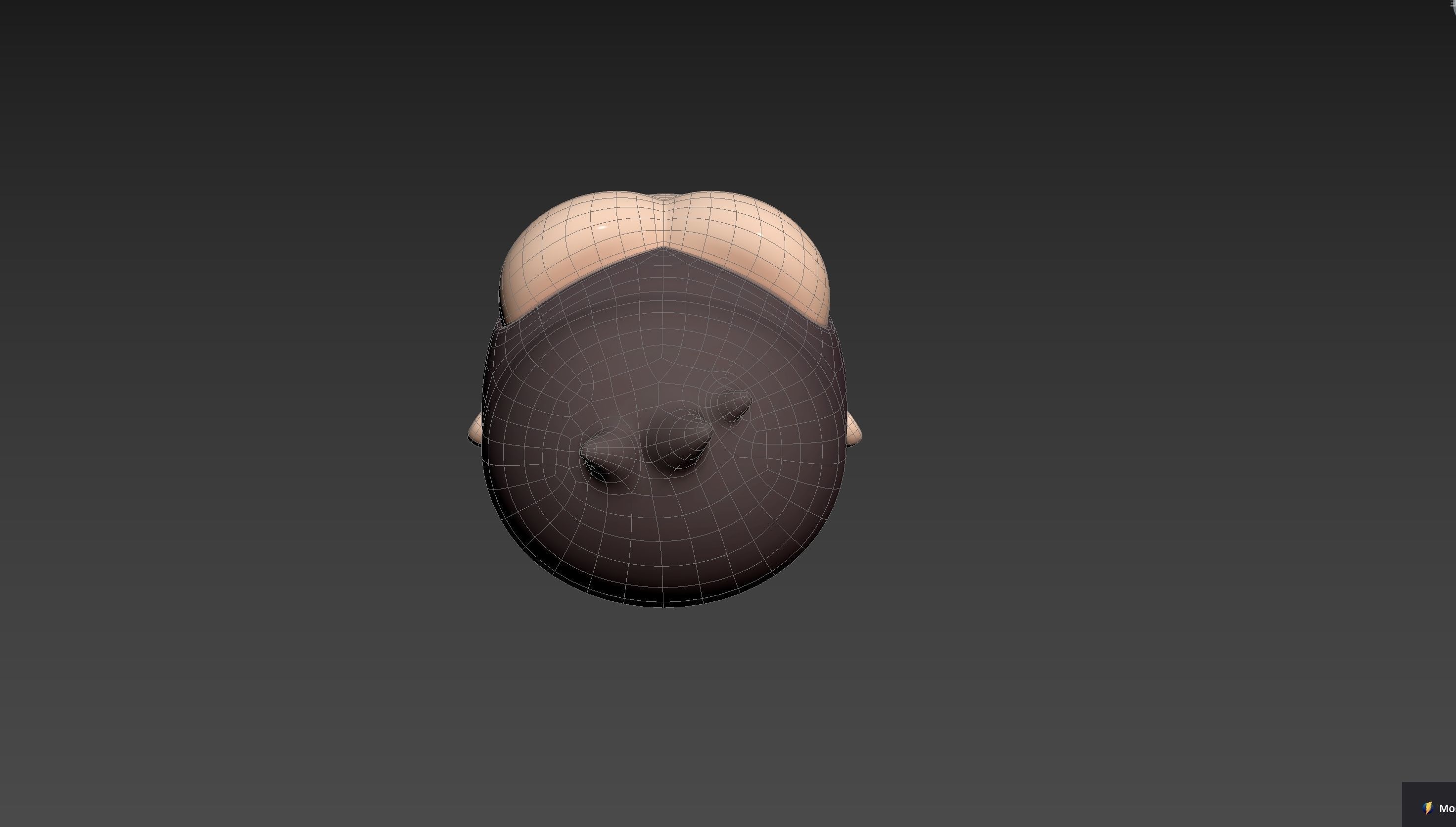 Prop238 Gorilla Head 3D model_23