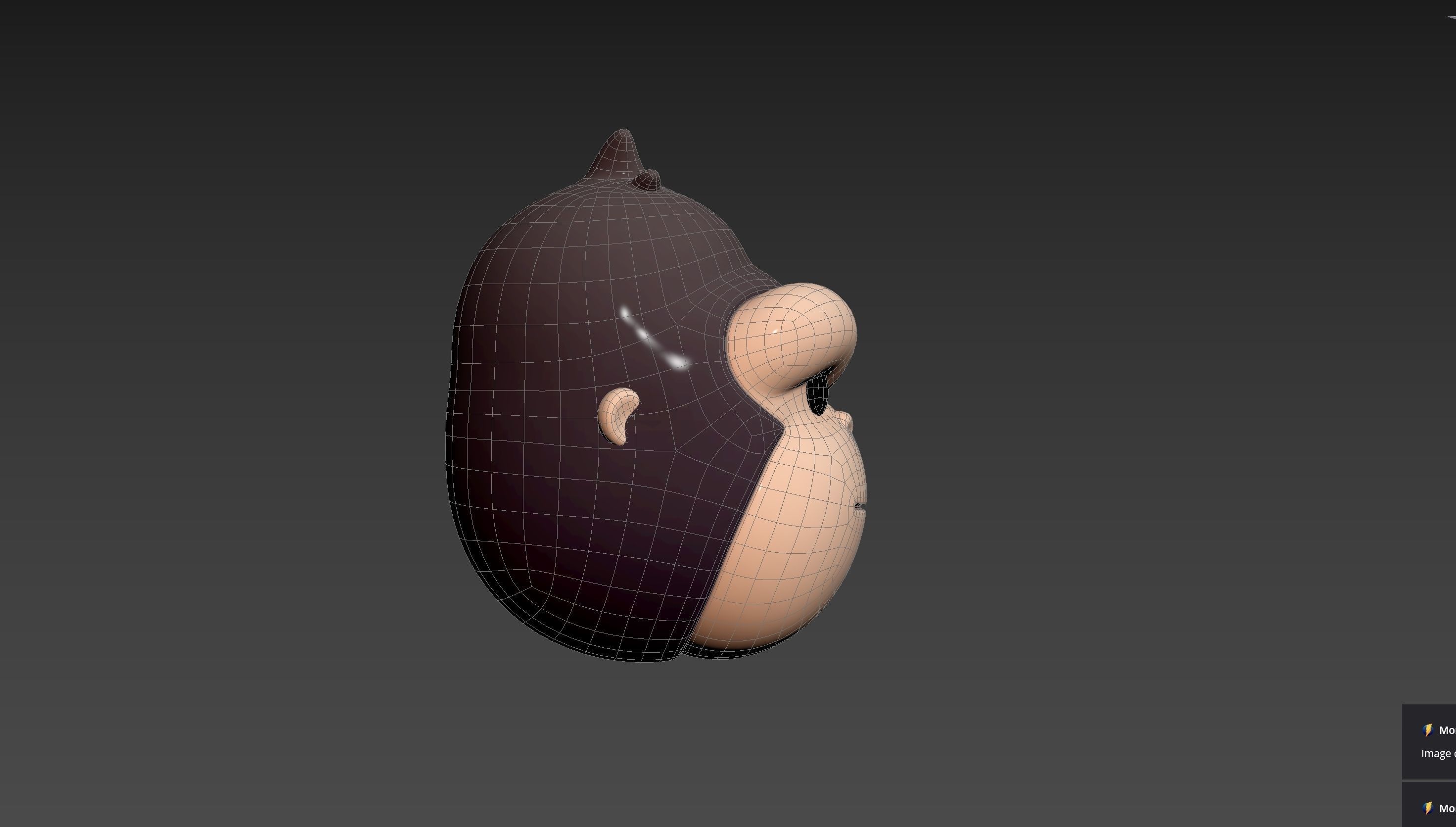 Prop238 Gorilla Head 3D model_19