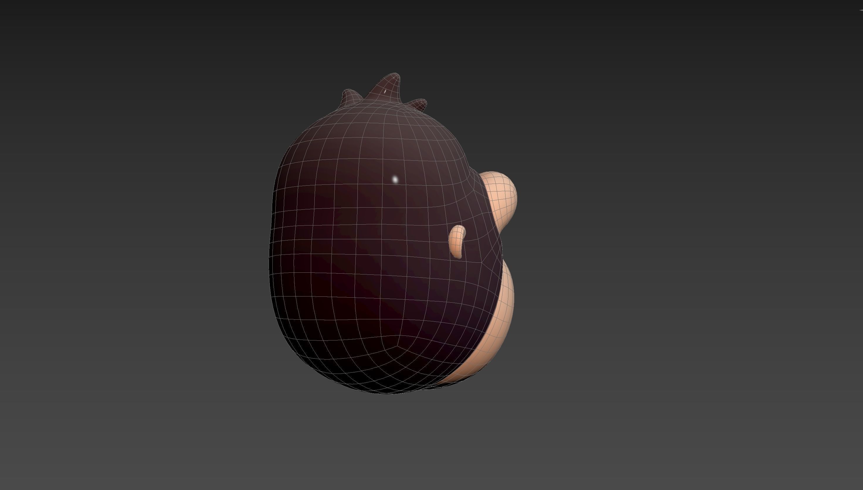 Prop238 Gorilla Head 3D model_20