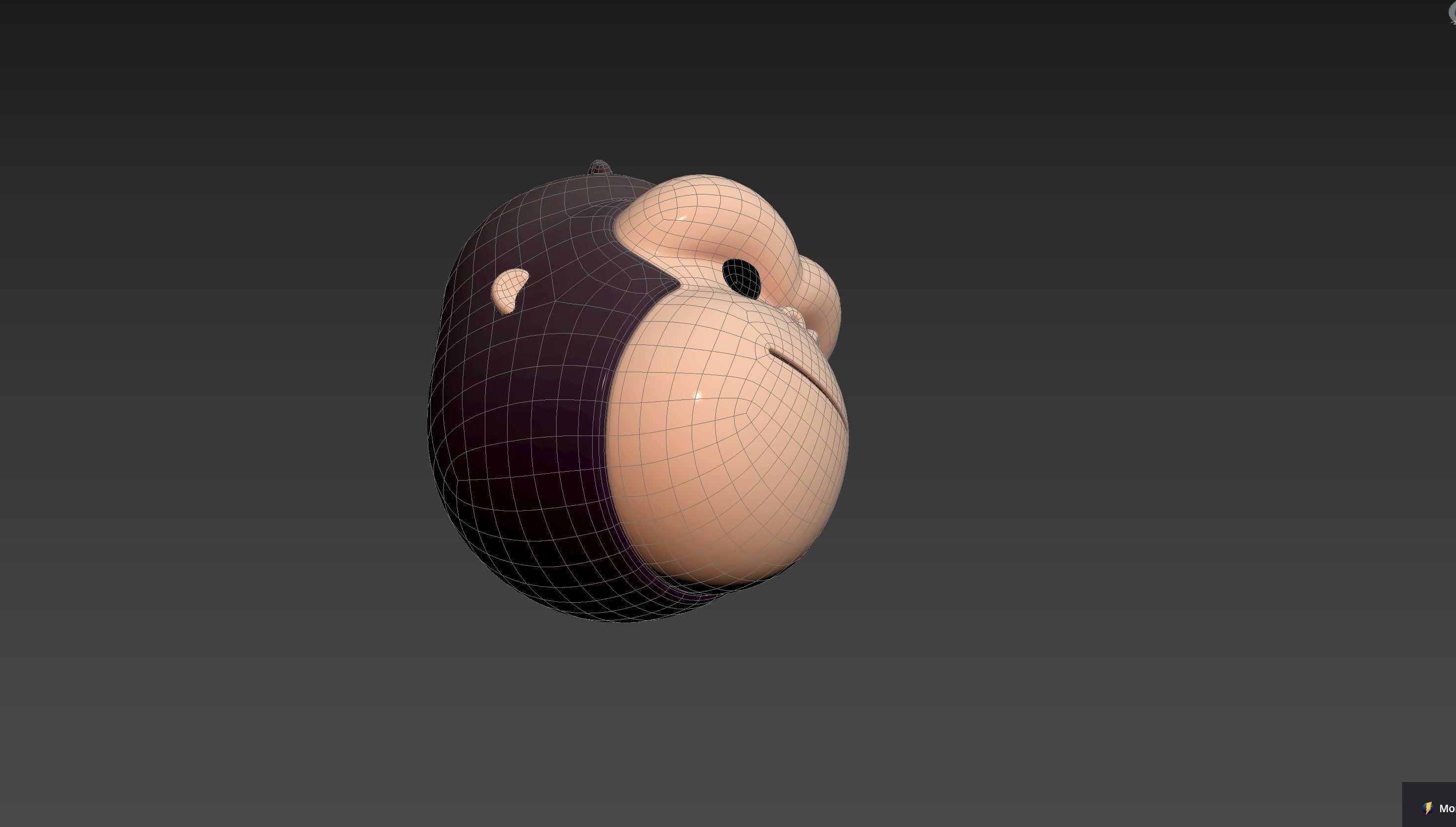 Prop238 Gorilla Head 3D model_17