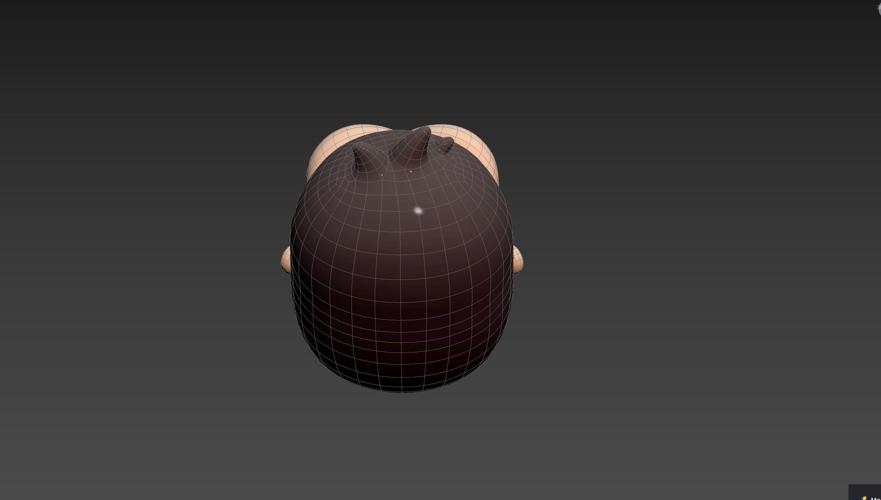 Prop238 Gorilla Head 3D model_22