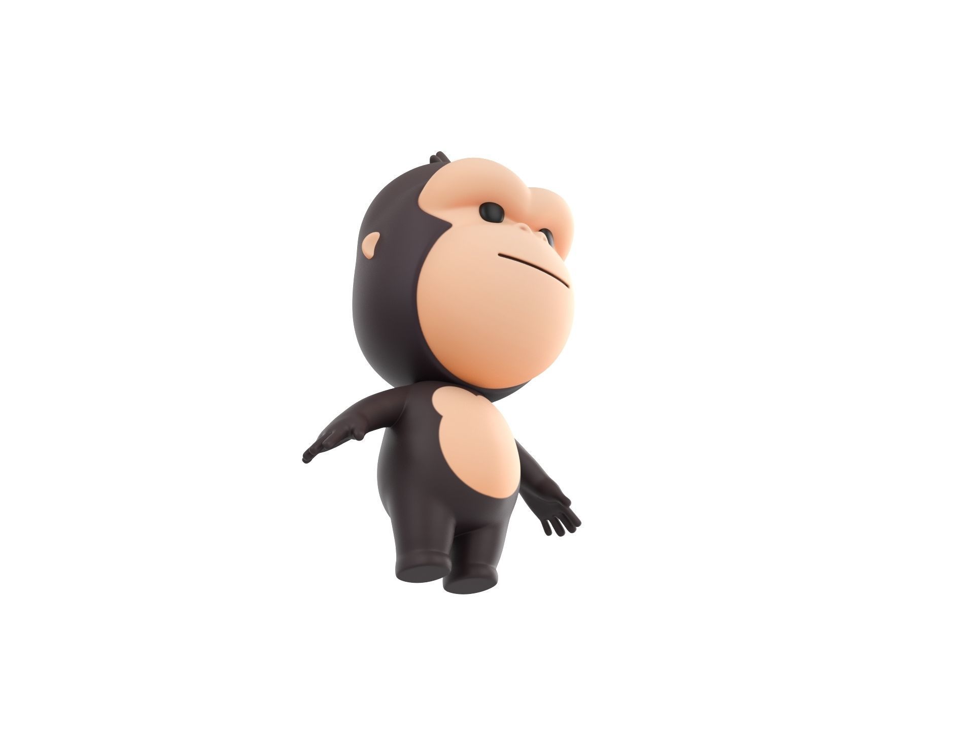 Character238 Gorilla 3D model_2