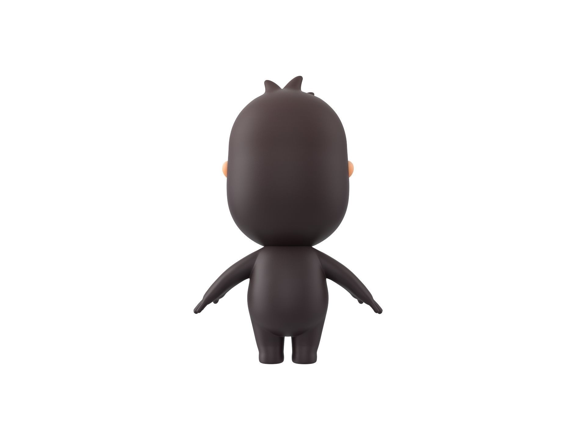 Character238 Gorilla 3D model_5