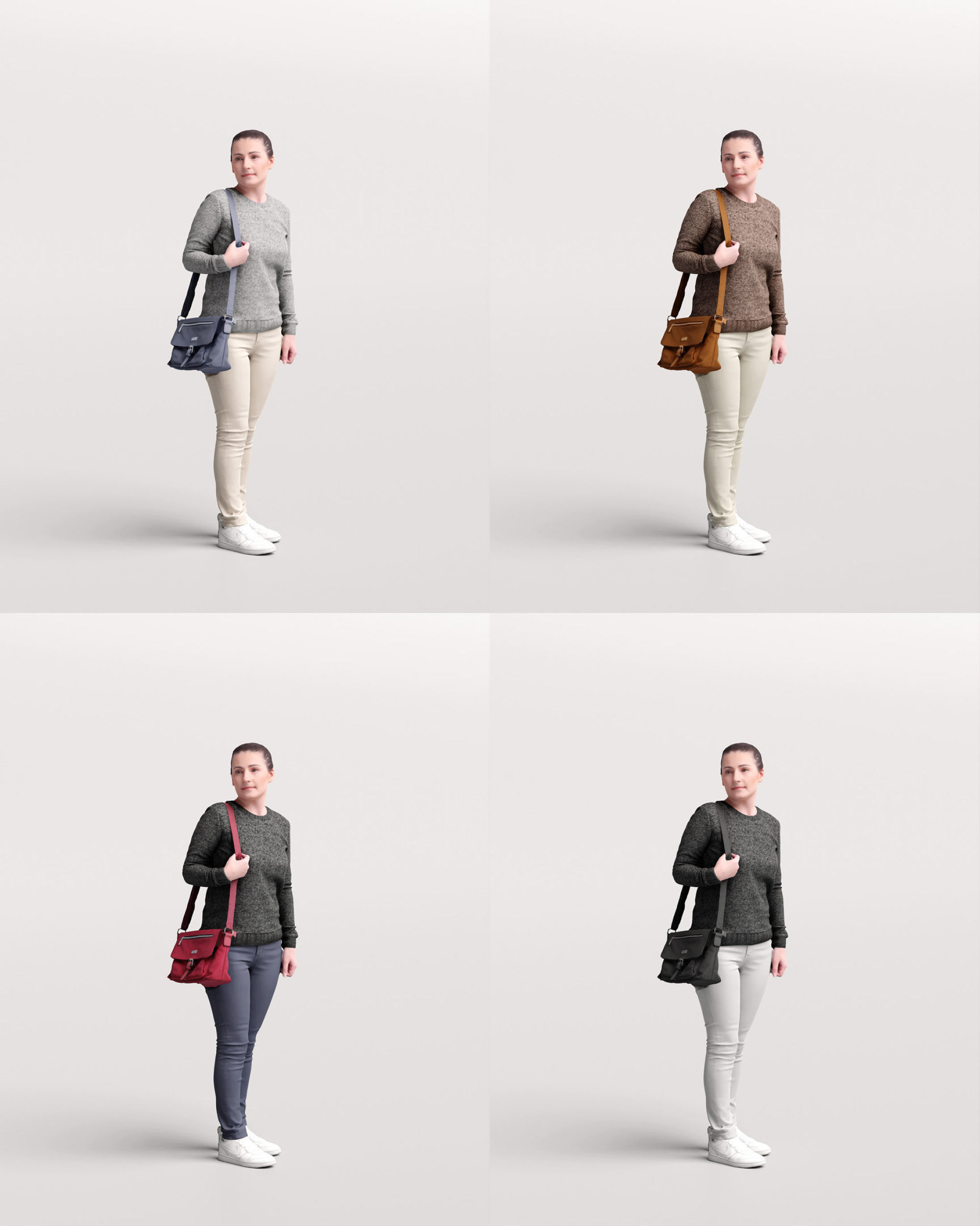 Humano 12- Collection 2202 - STANDING PEOPLE - 12 x 3D models 3D model_23
