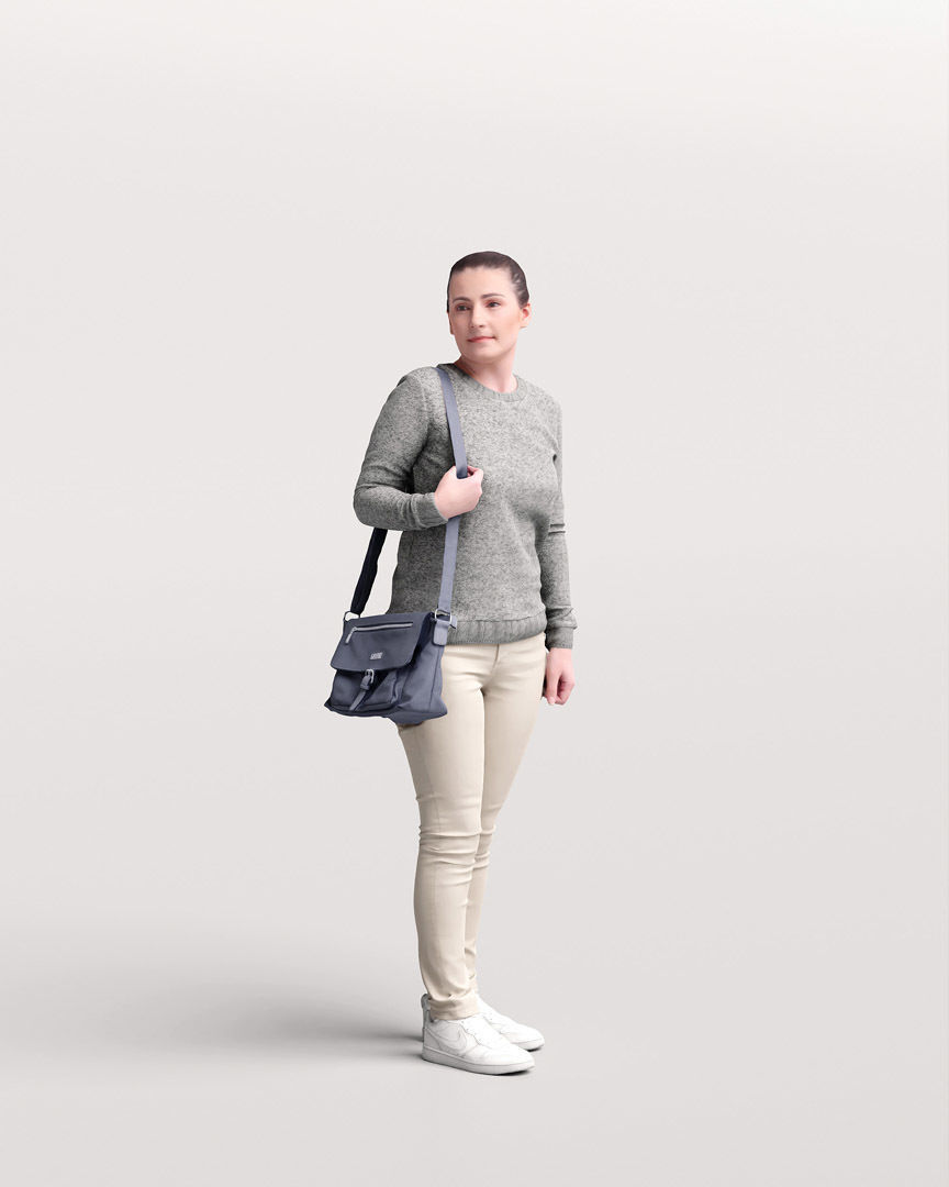 Humano 12- Collection 2202 - STANDING PEOPLE - 12 x 3D models 3D model_11