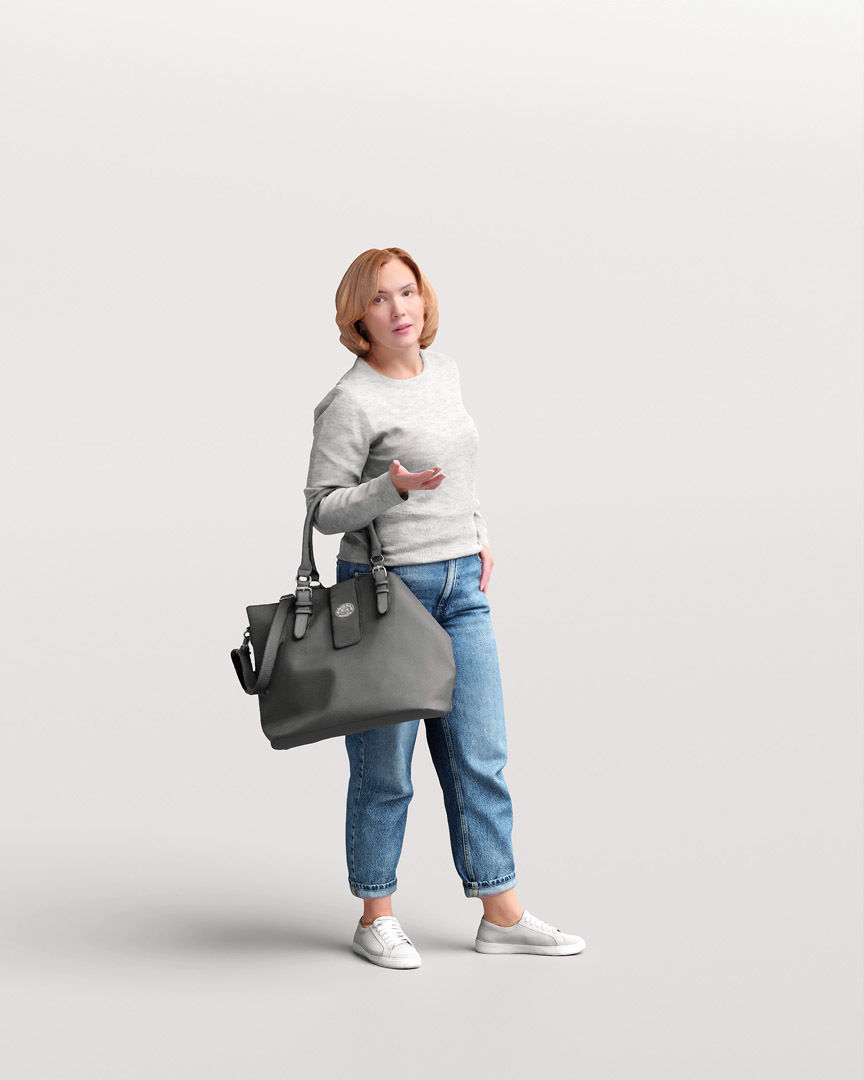 Humano 12- Collection 2202 - STANDING PEOPLE - 12 x 3D models 3D model_12