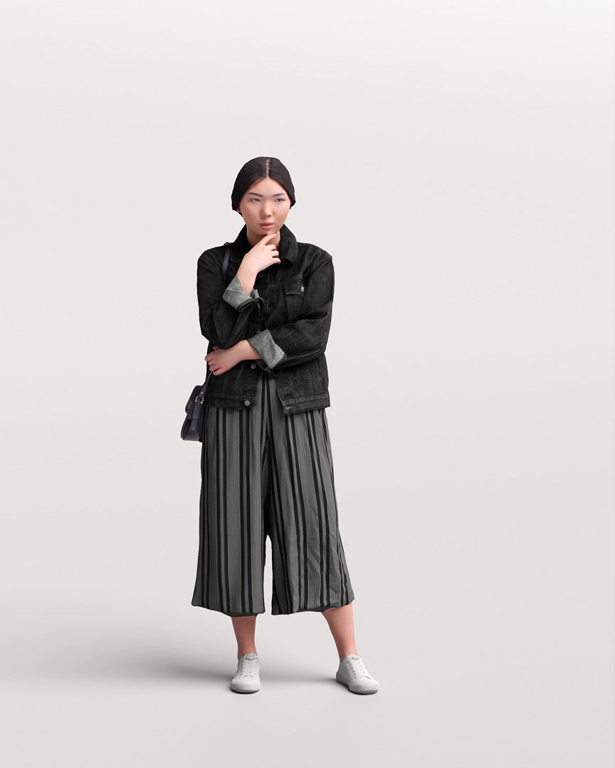 Humano 12- Collection 2202 - STANDING PEOPLE - 12 x 3D models 3D model_6