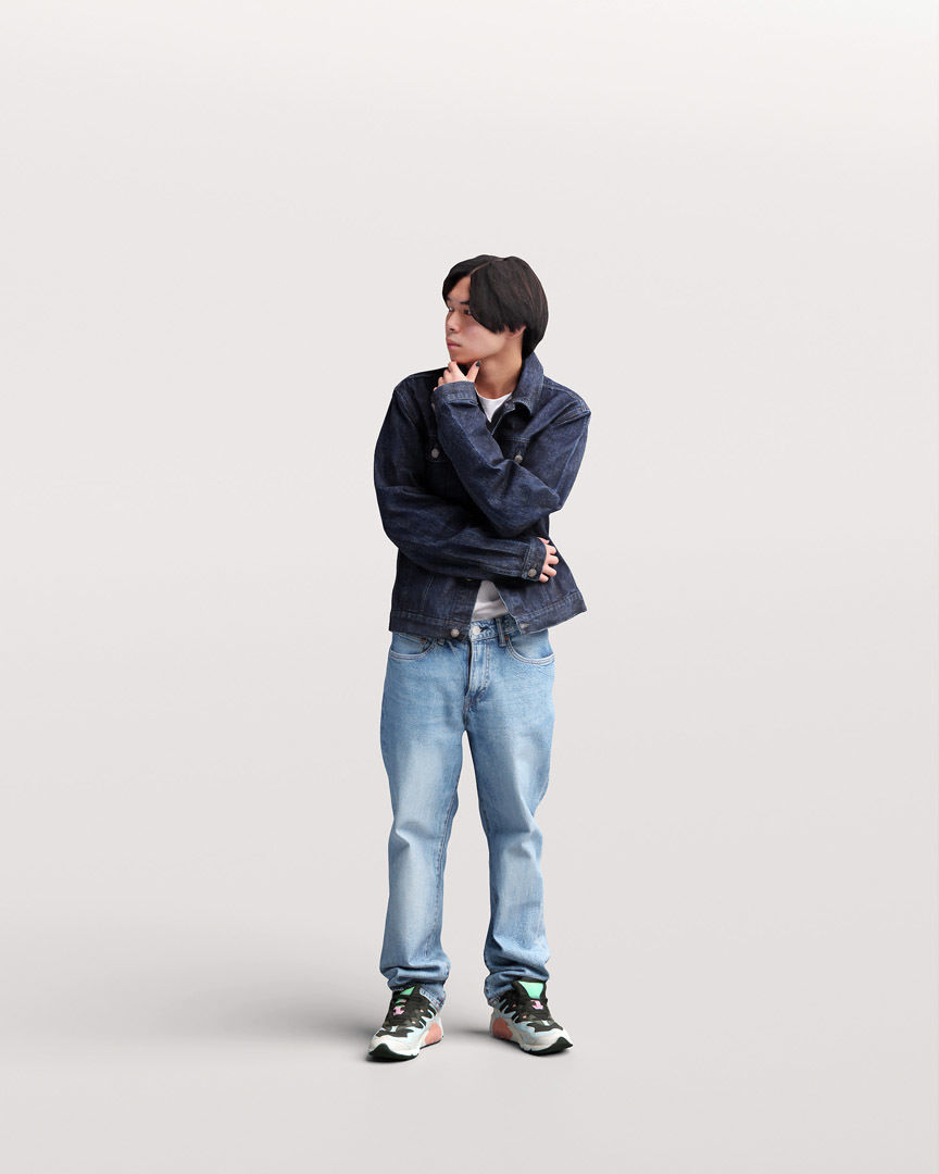 Humano 12- Collection 2202 - STANDING PEOPLE - 12 x 3D models 3D model_3