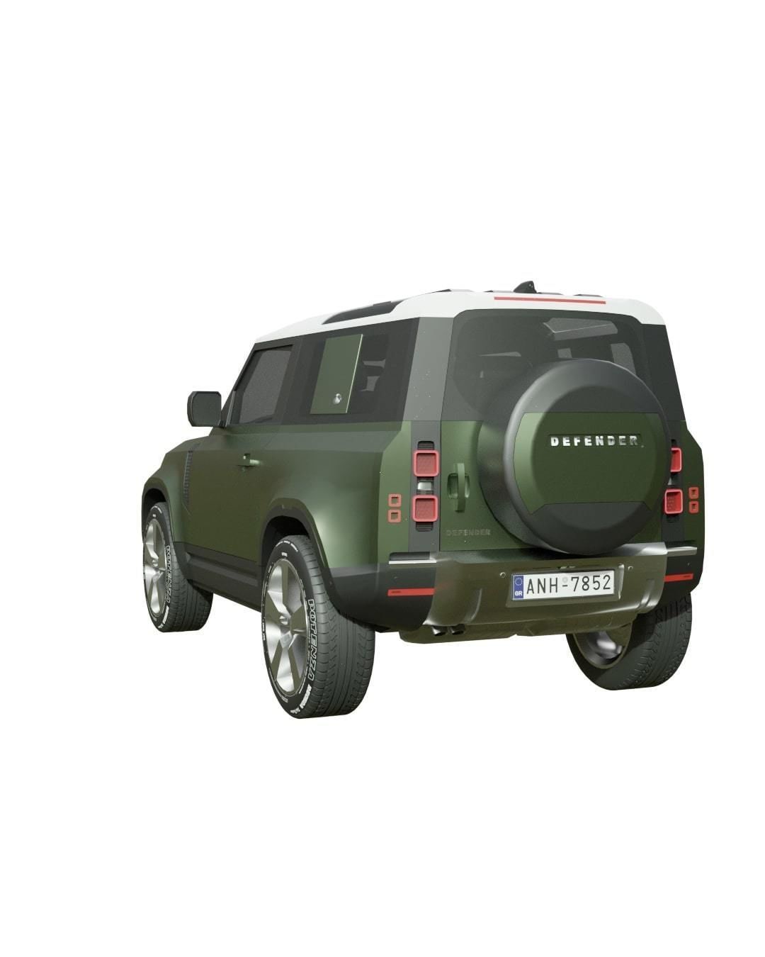 Land Rover Defender Low-poly 3D model_1