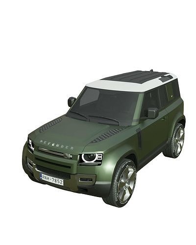 Land Rover Defender Low-poly 3D model