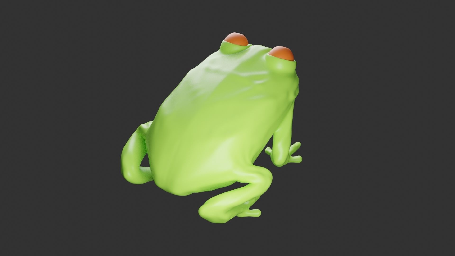 Frog 3D Model 3D print model_4