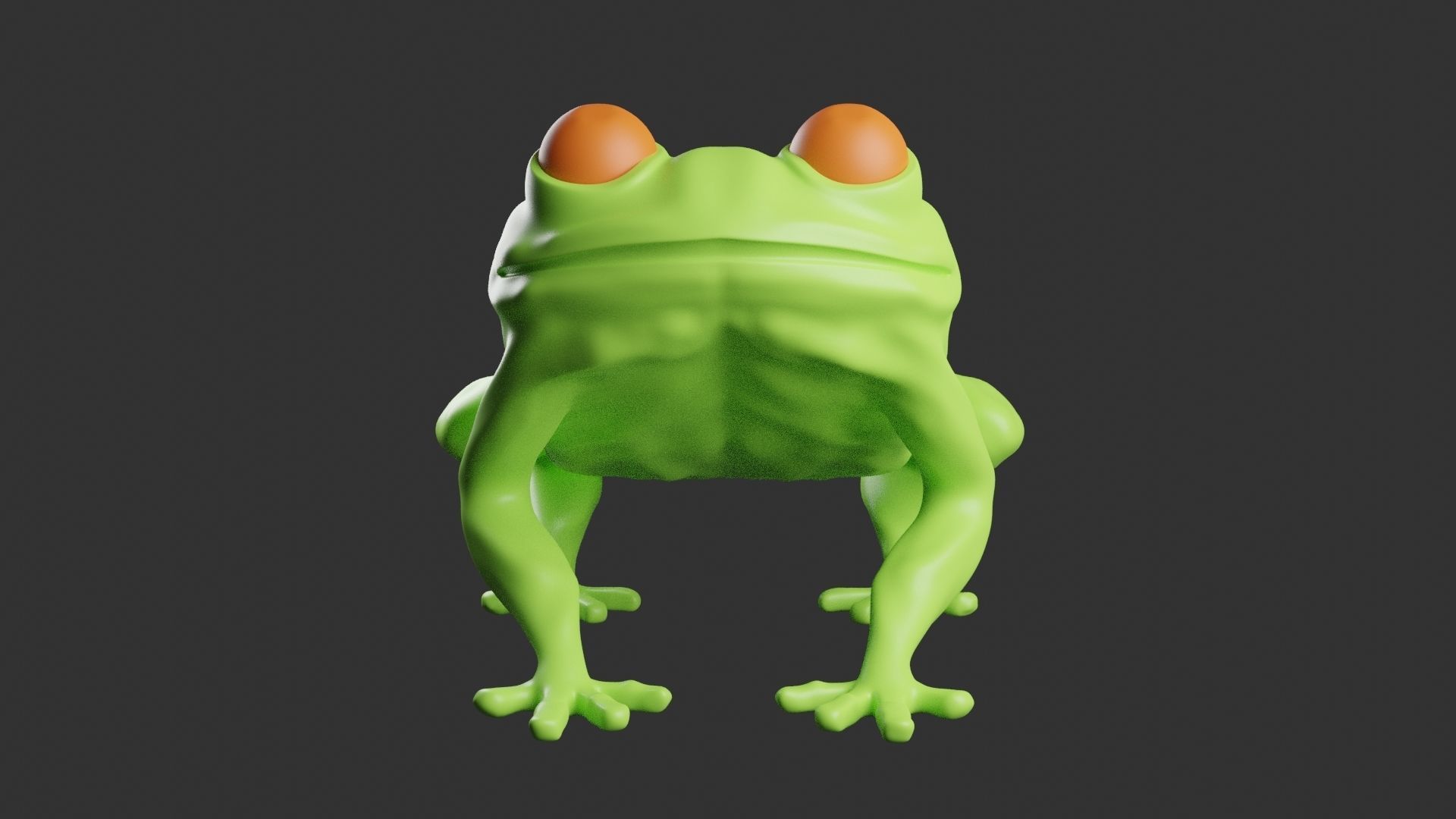 Frog 3D Model 3D print model_1