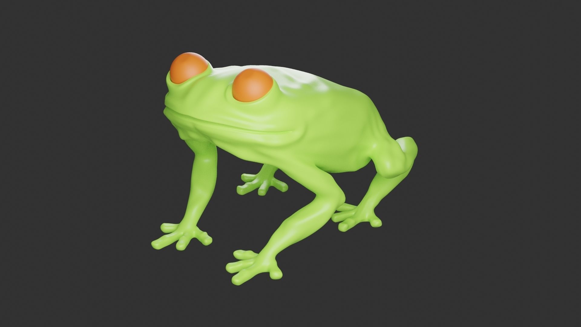 Frog 3D Model 3D print model_2