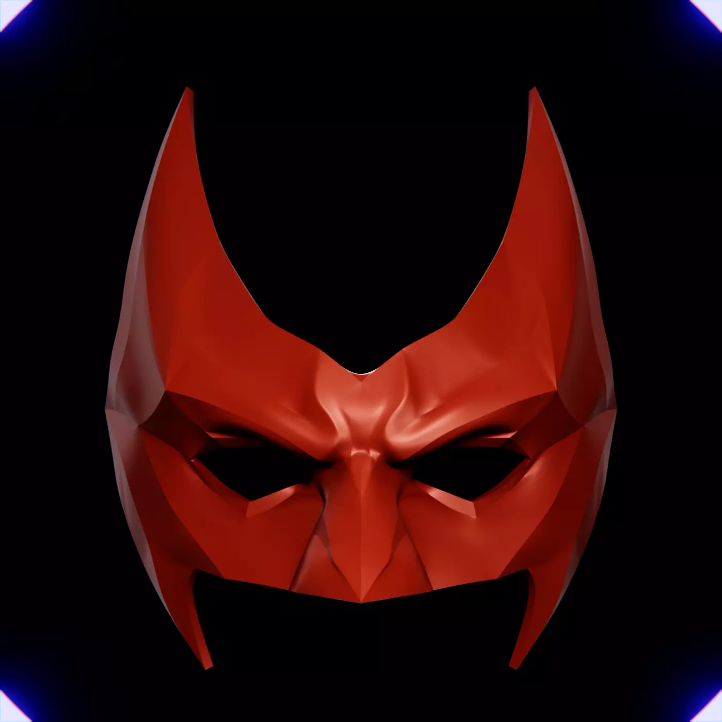 Batwoman face mask Half mask 3D print model_0