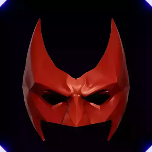Batwoman face mask Half mask 3D print model Batwoman face mask Half mask 3D print model