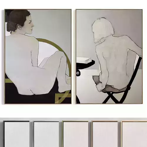 Plaster Two Photo Frame 235