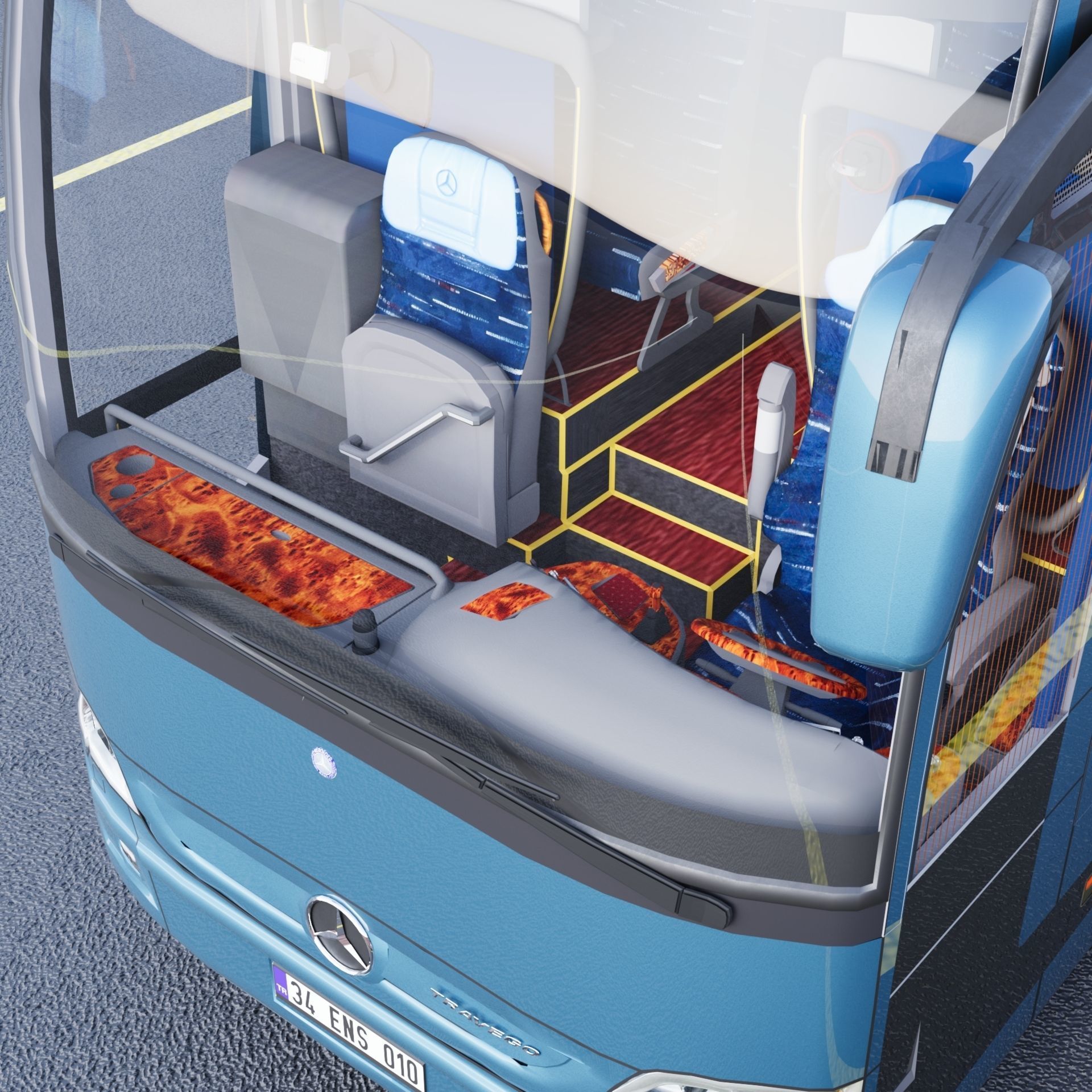 Mercedes - Benz Travego 17 SHD 3D model | CGTrader
