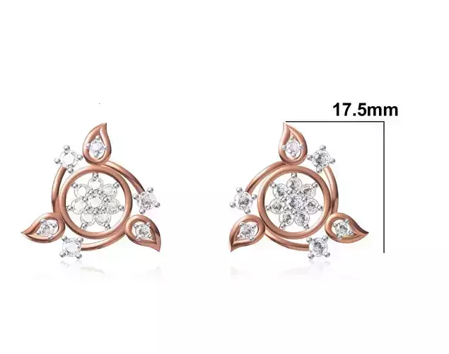 Women Earring STL OBJ FBX JCD Details 3D print model