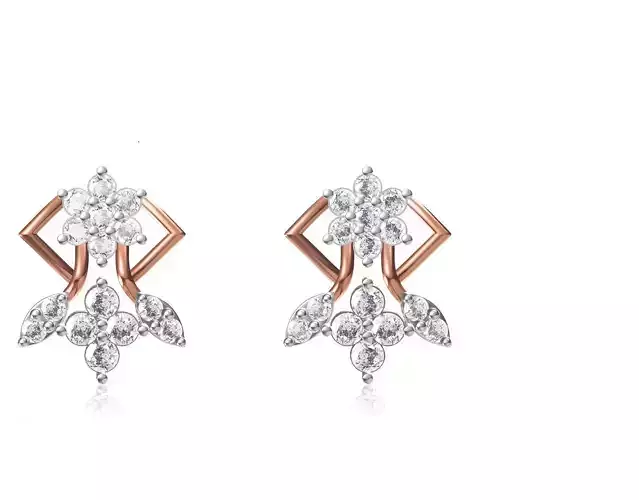 Women Earring STL OBJ FBX JCD Details 3D print model