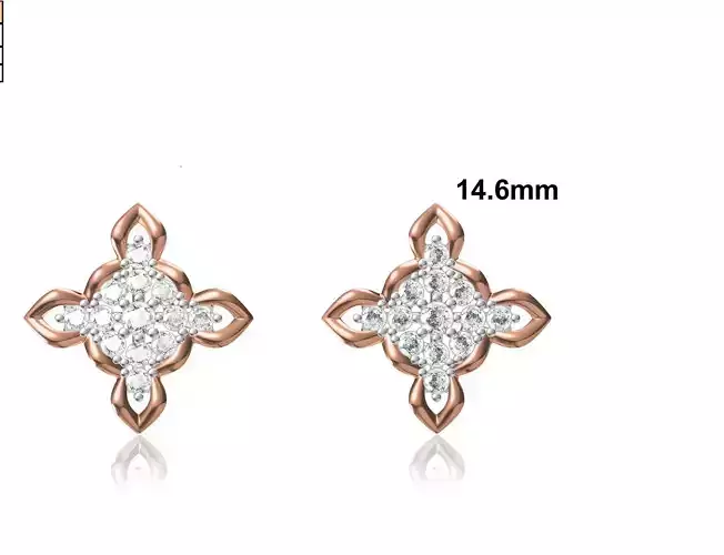 Women Earring STL OBJ FBX JCD Details 3D print model