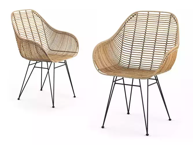 Camelia Armchair RendezVousDeco Natural Rattan