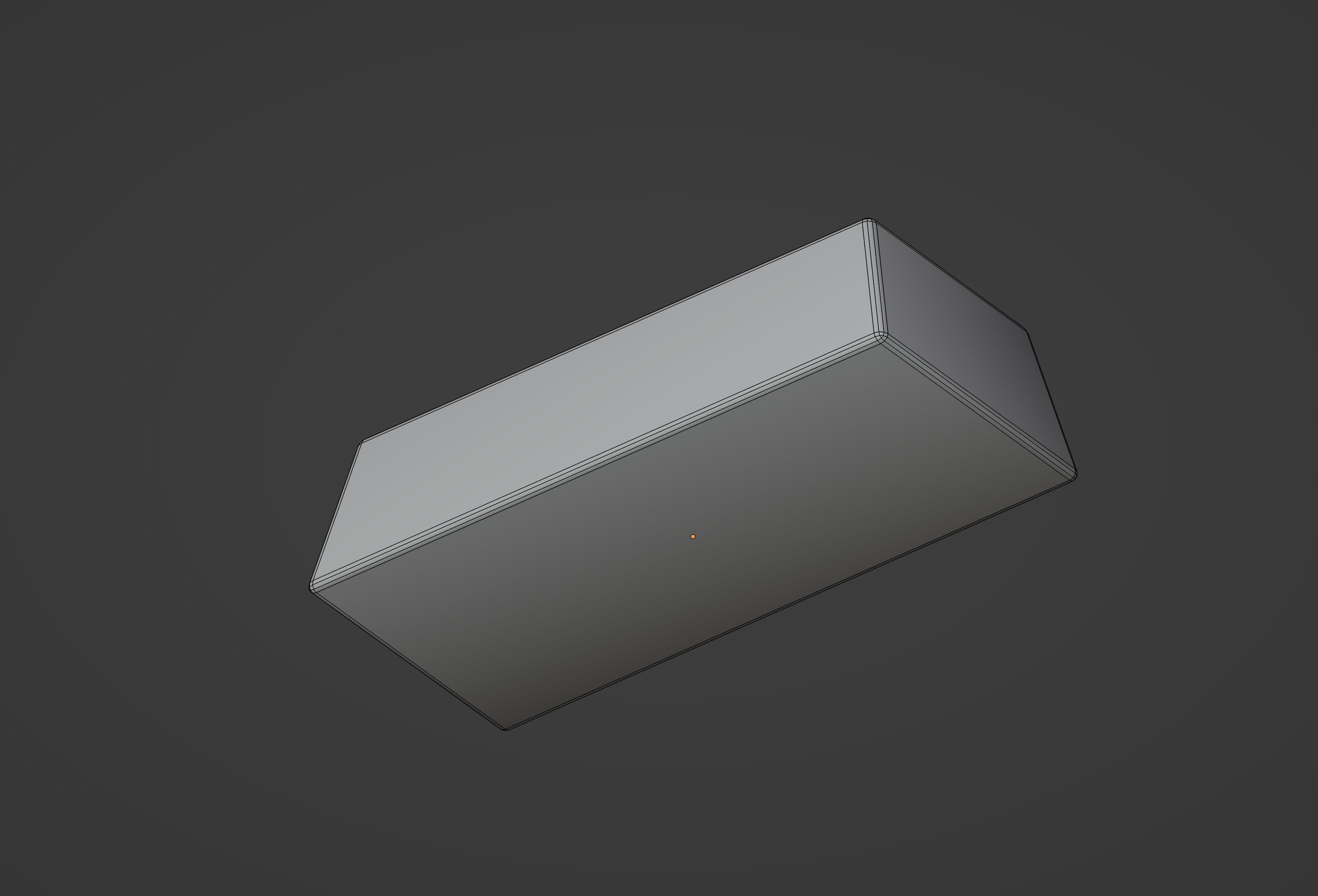 Gold Bar Low-poly 3D model_13