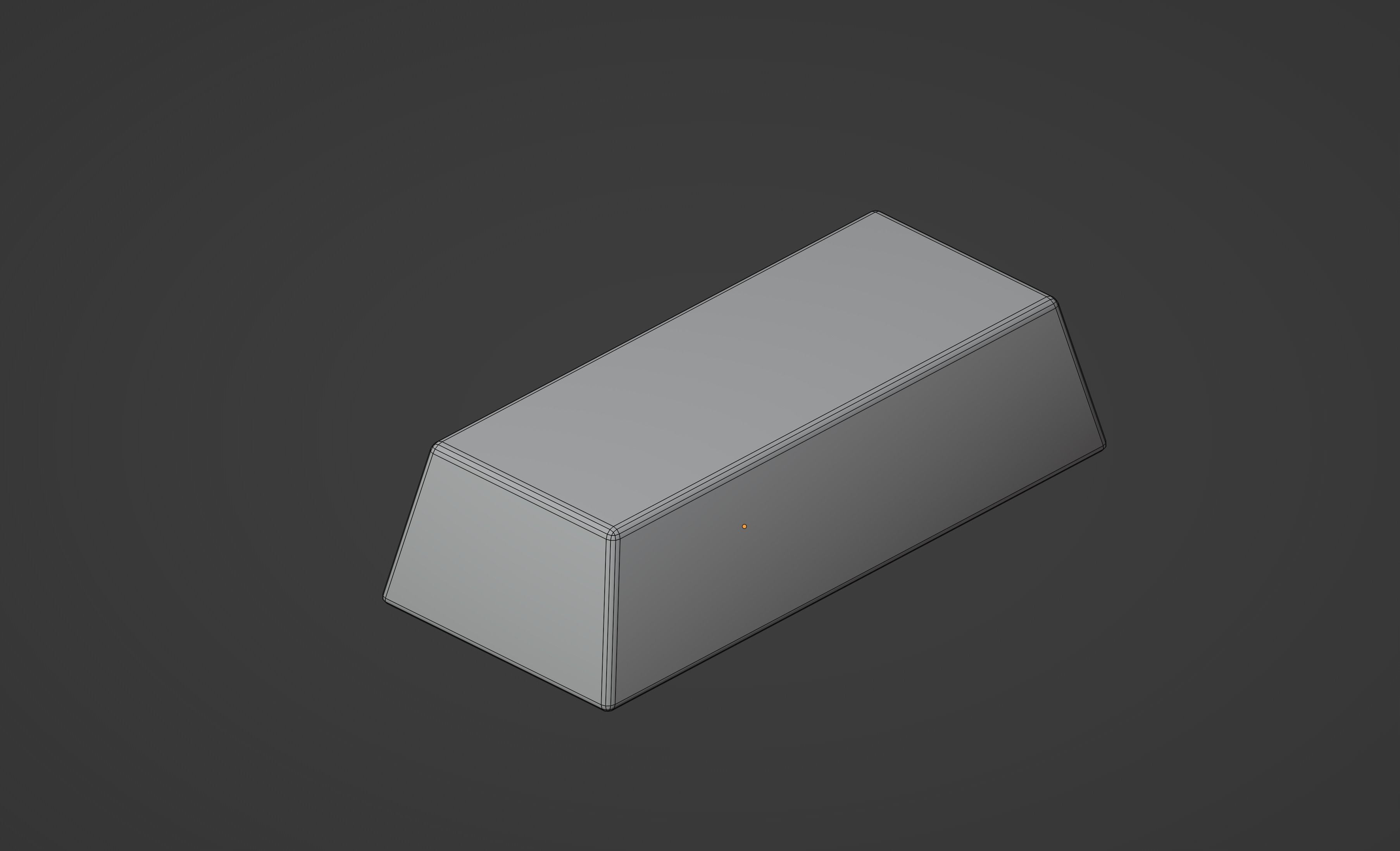 Gold Bar Low-poly 3D model_12