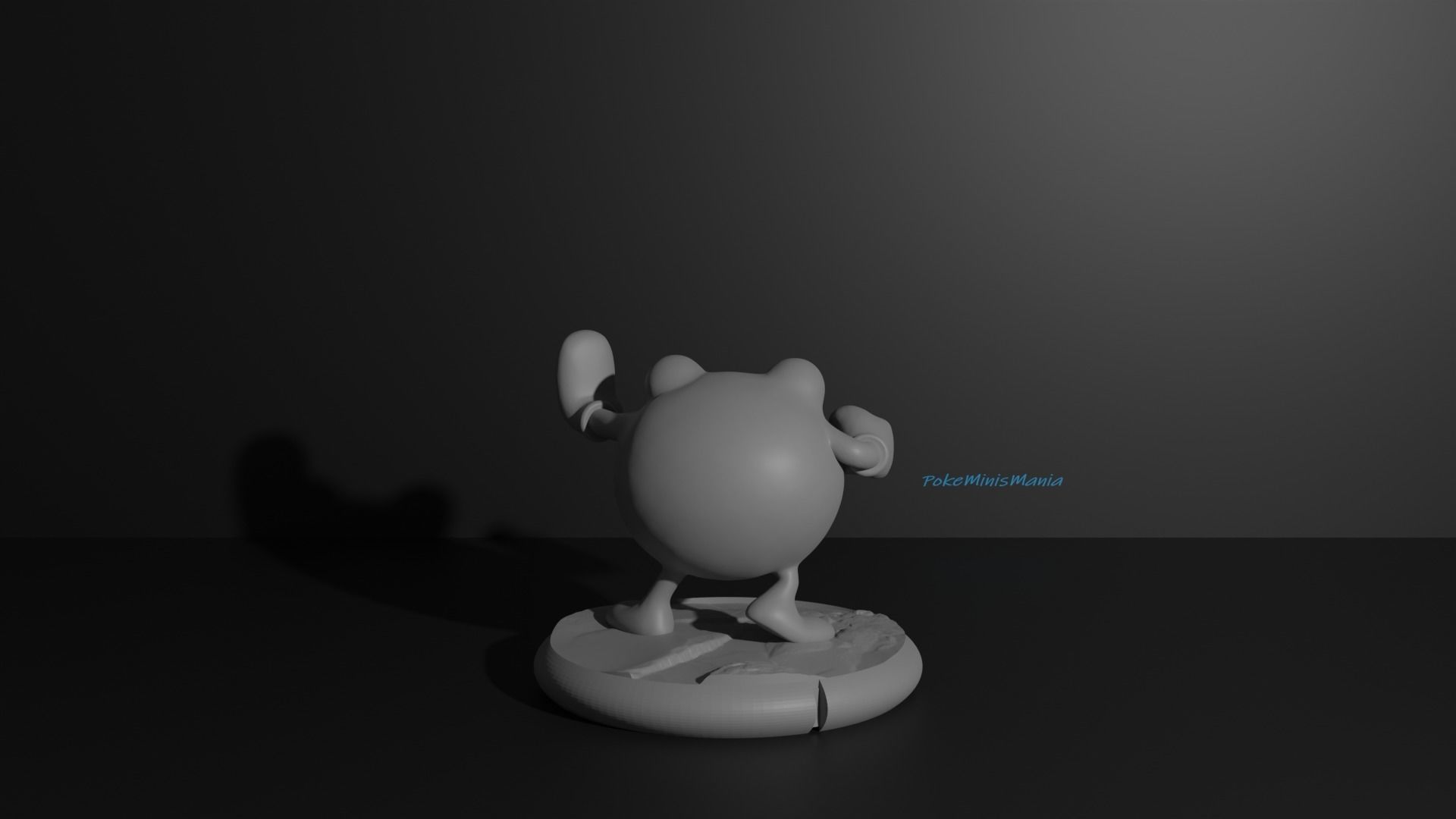 Poliwag Poliwhirl Poliwrath and Politoed 3D print model 3D print model_24