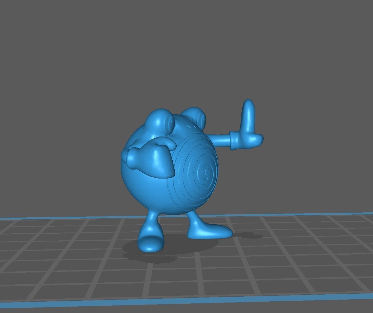 Poliwag Poliwhirl Poliwrath and Politoed 3D print model 3D print model_41