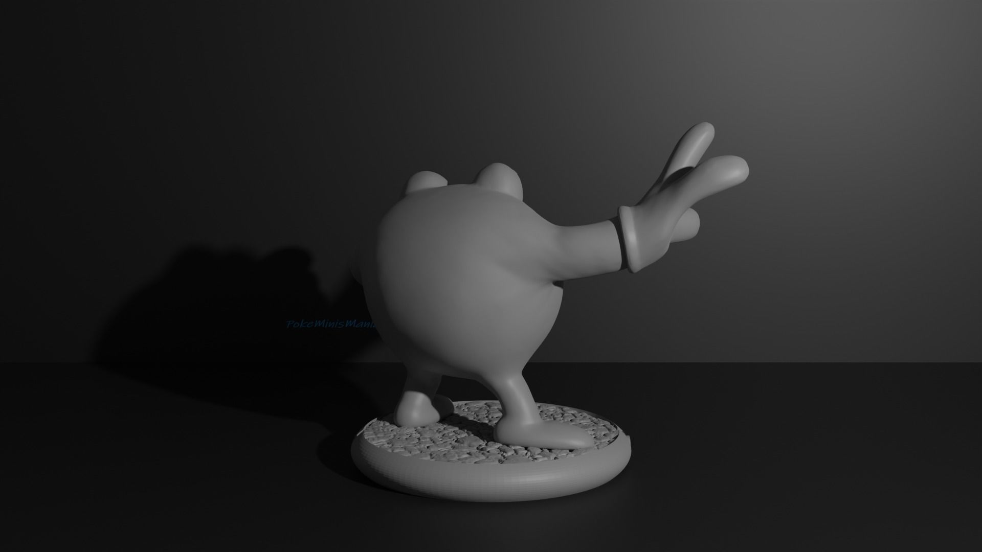 Poliwag Poliwhirl Poliwrath and Politoed 3D print model 3D print model_27