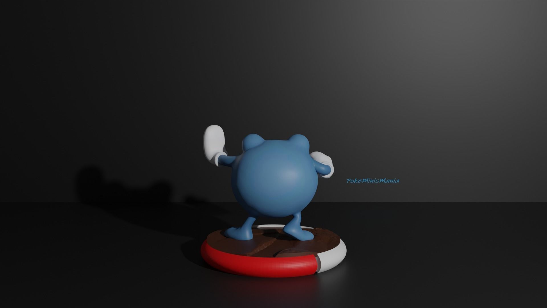 Poliwag Poliwhirl Poliwrath and Politoed 3D print model 3D print model_8