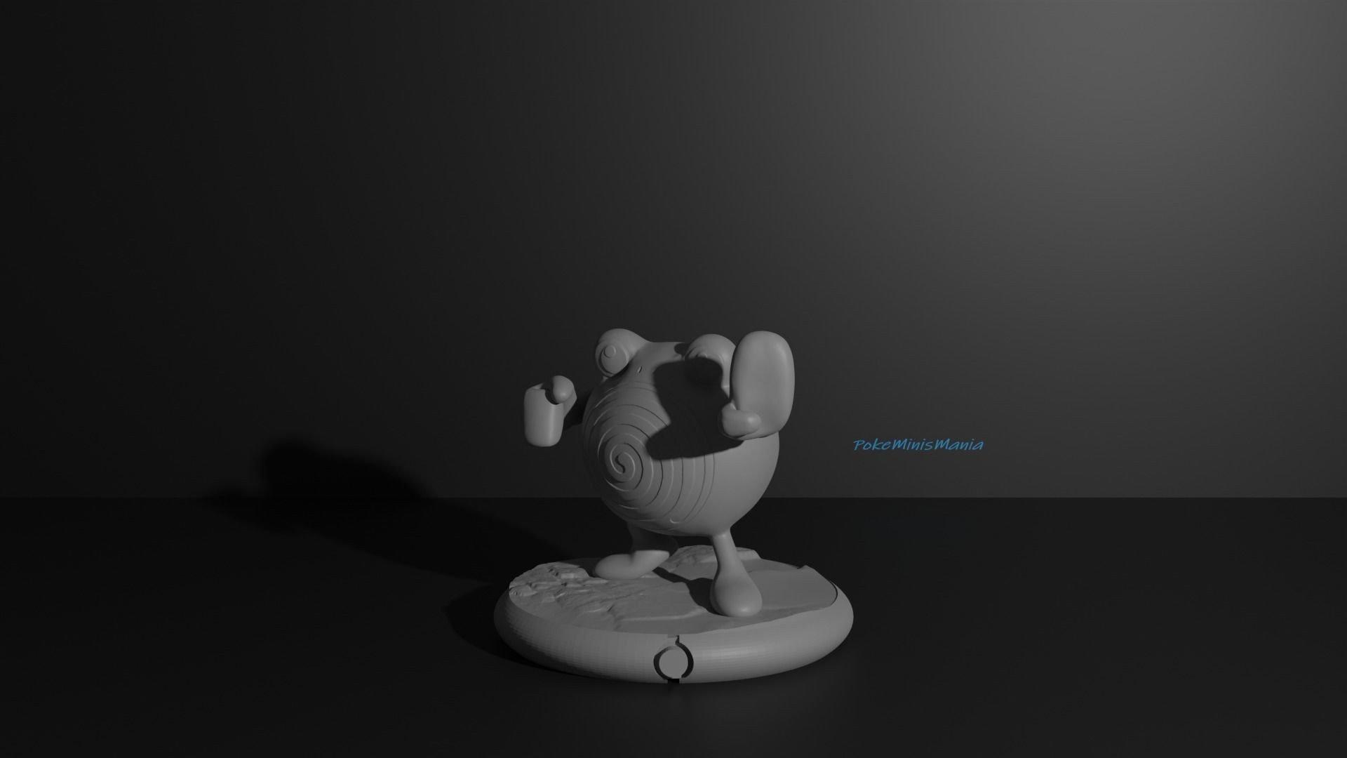 Poliwag Poliwhirl Poliwrath and Politoed 3D print model 3D print model_21