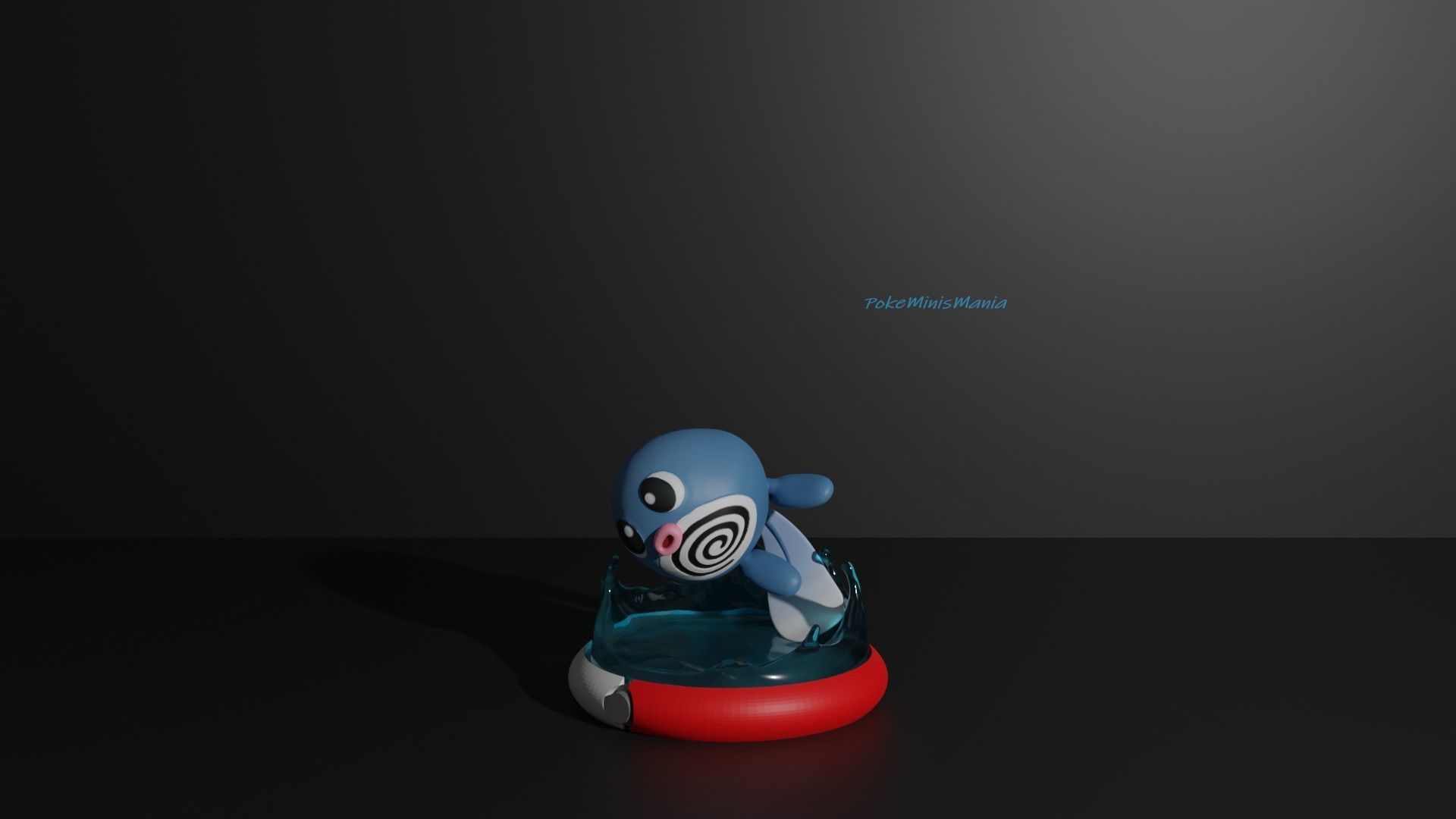 Poliwag Poliwhirl Poliwrath and Politoed 3D print model 3D print model_2