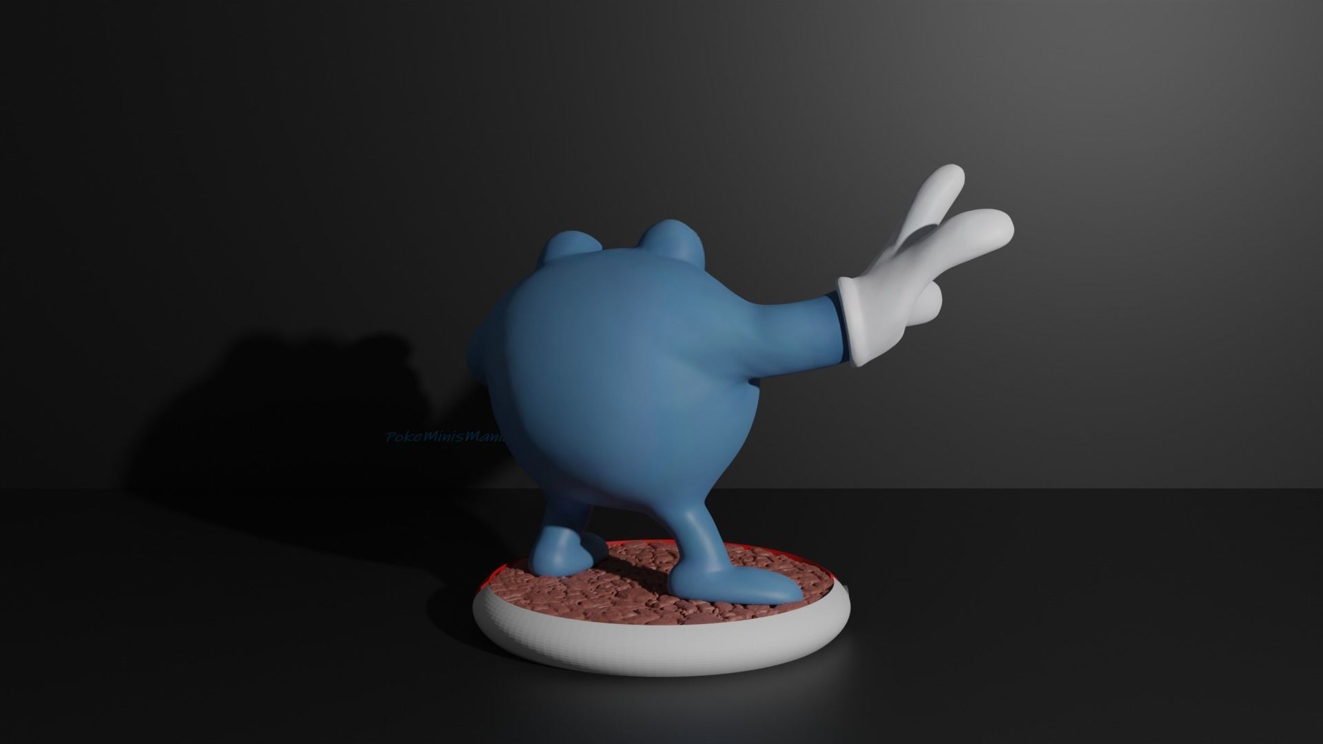 Poliwag Poliwhirl Poliwrath and Politoed 3D print model 3D print model_11