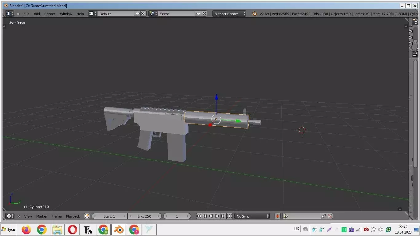 CASTOM M4 Free low-poly 3D model