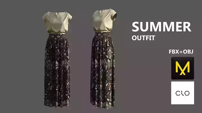 Summer Outfit Marvelous Designer