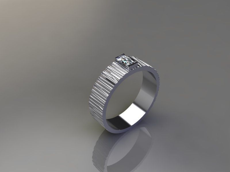 Italian Band Ring Set  3D Printable Rings Pack of 4 3D print model_4