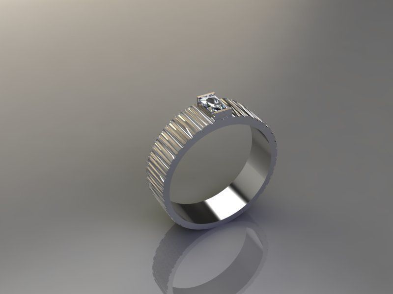 Italian Band Ring Set  3D Printable Rings Pack of 4 3D print model_5