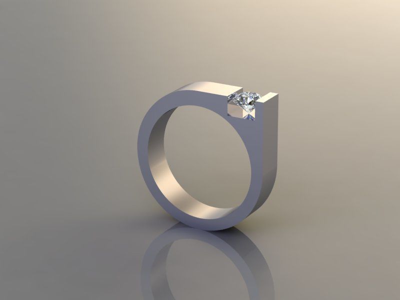 Italian Band Ring Set  3D Printable Rings Pack of 4 3D print model_3