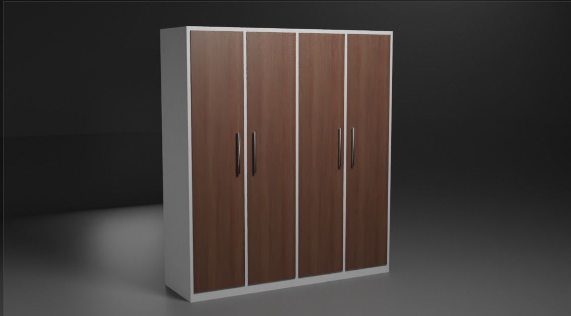 2 wardrobe  clothes in different sizes 3D model_2