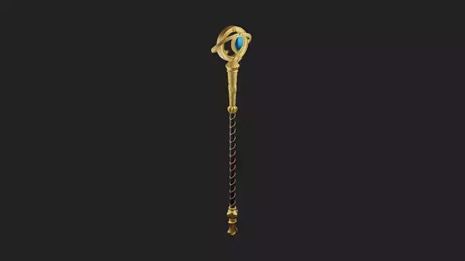 Wizard Staff 3D Model 3D print model