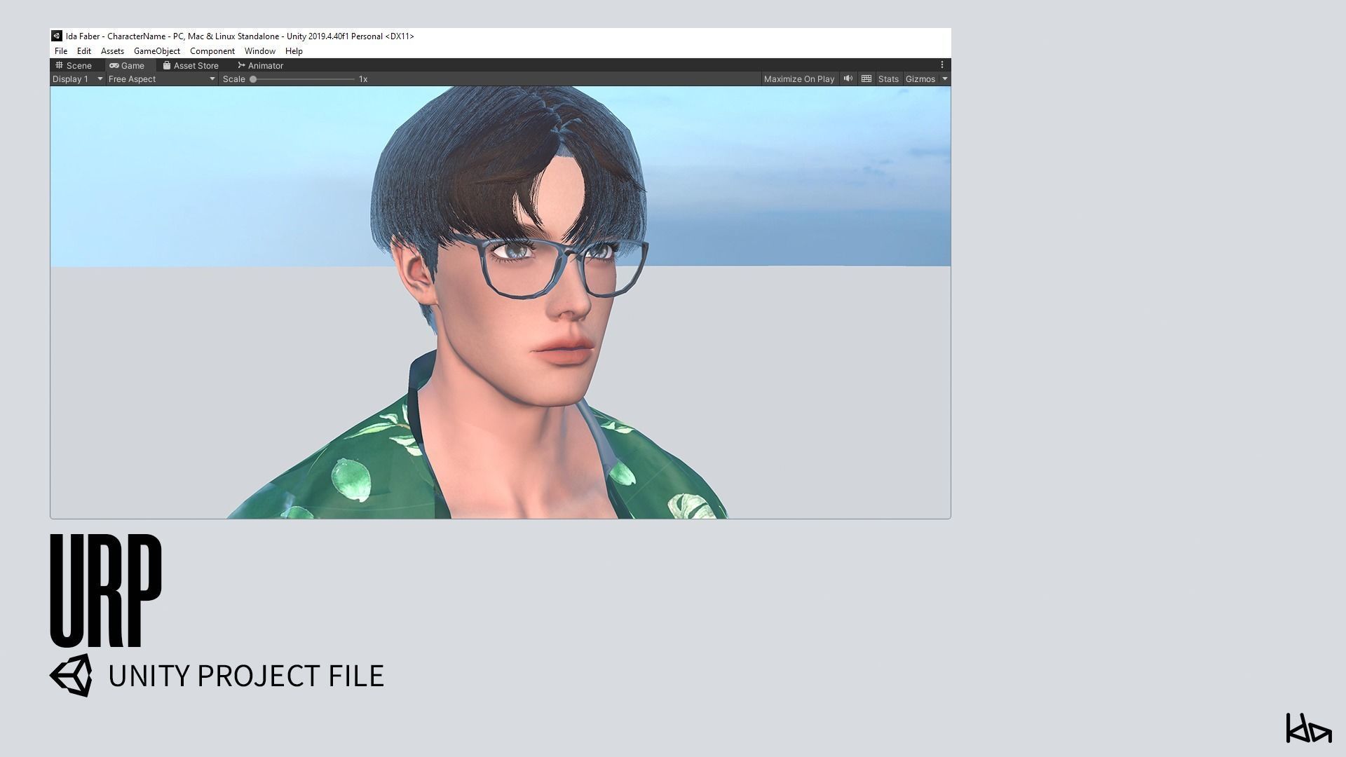 Beach Boys - Game Ready Low-poly 3D model_21