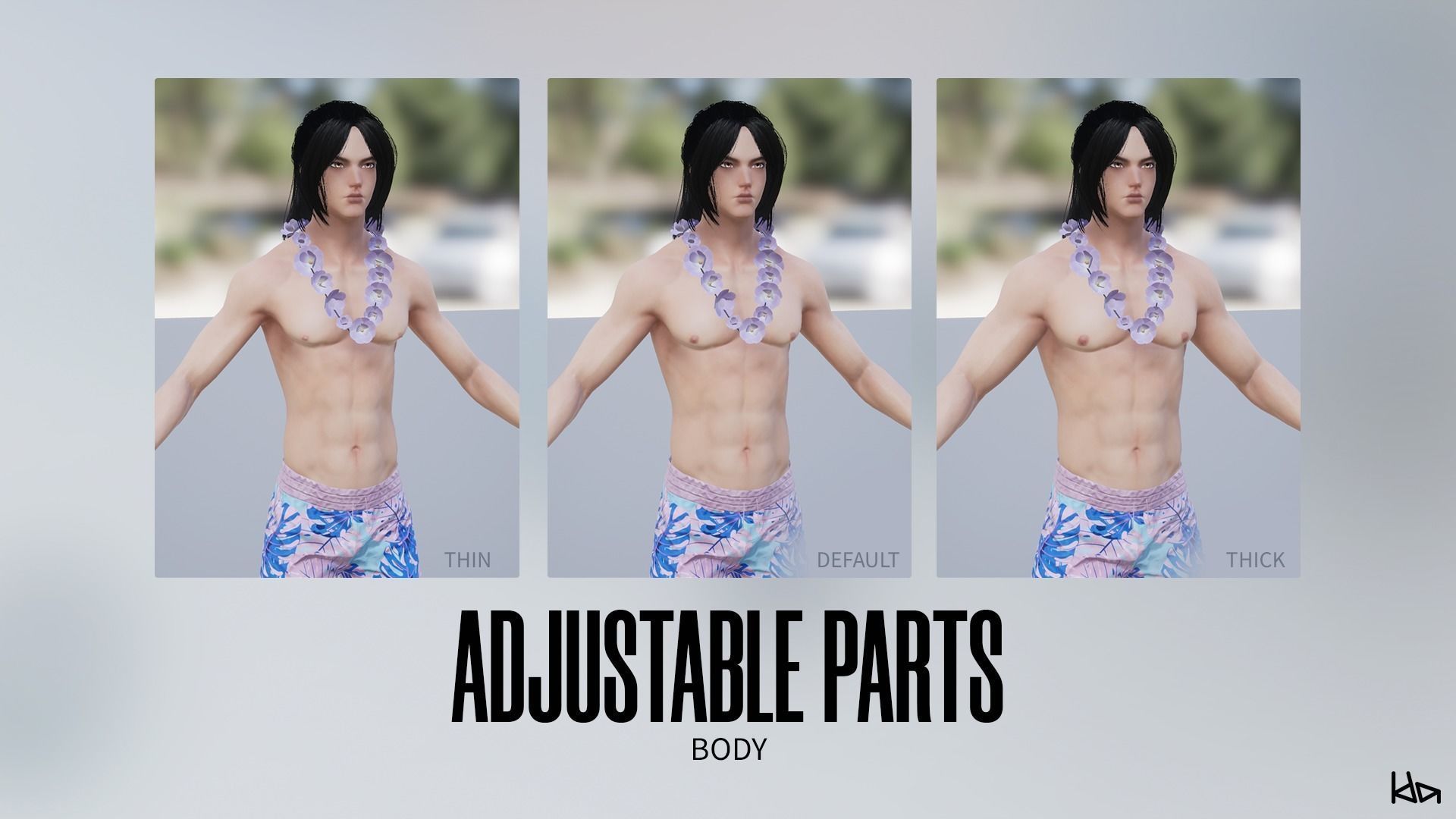 Beach Boys - Game Ready Low-poly 3D model_7