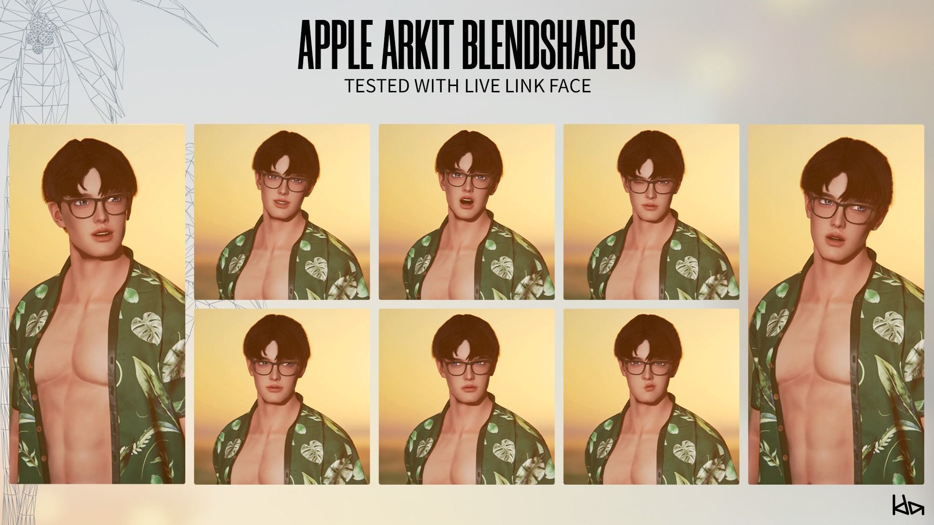 Beach Boys - Game Ready Low-poly 3D model_5