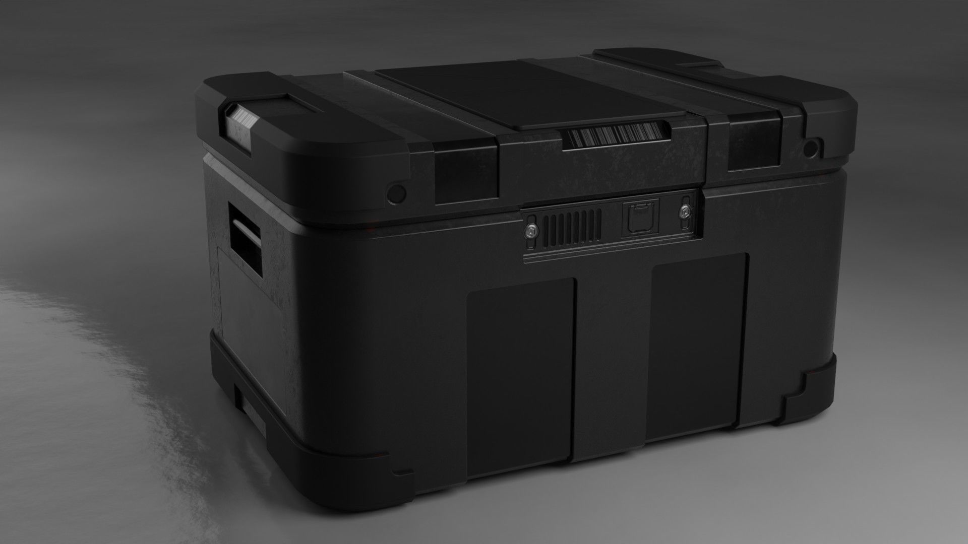 Sci-fi box Free low-poly 3D model_8