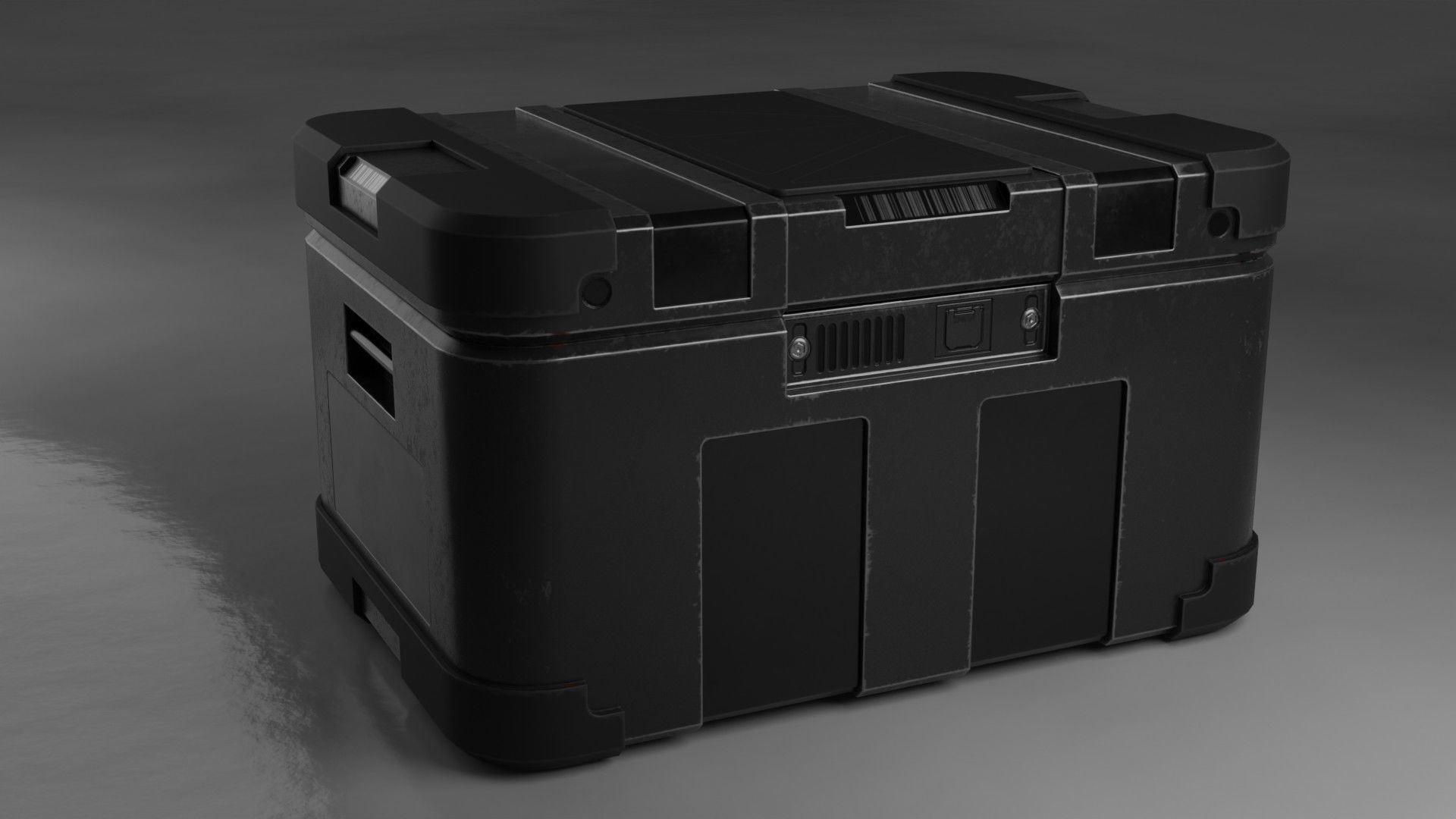 Sci-fi box Free low-poly 3D model_5